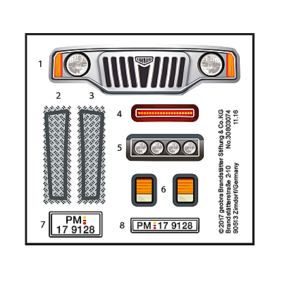 30803074_sparepart/Etikett 9128 "Bergretter-Einsatzfahrzeug